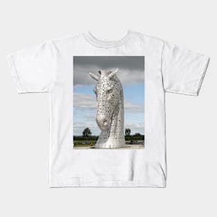 The Kelpies sculptures , Helix Park, Scotland Kids T-Shirt